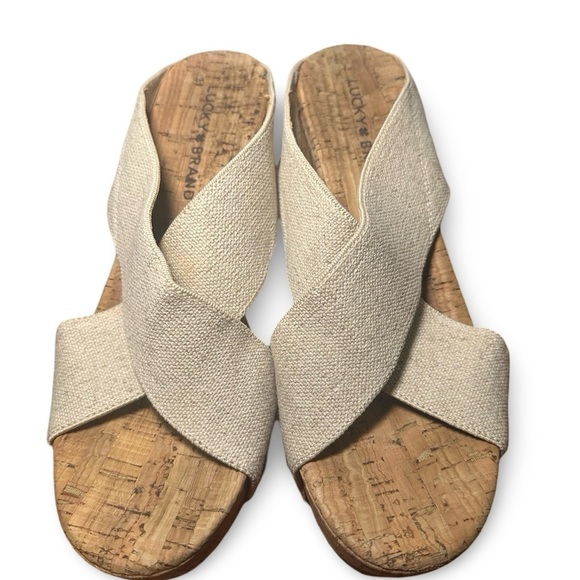 Lucky Brand Cork Wedges Womens Size 8 - Picture 4 of 5